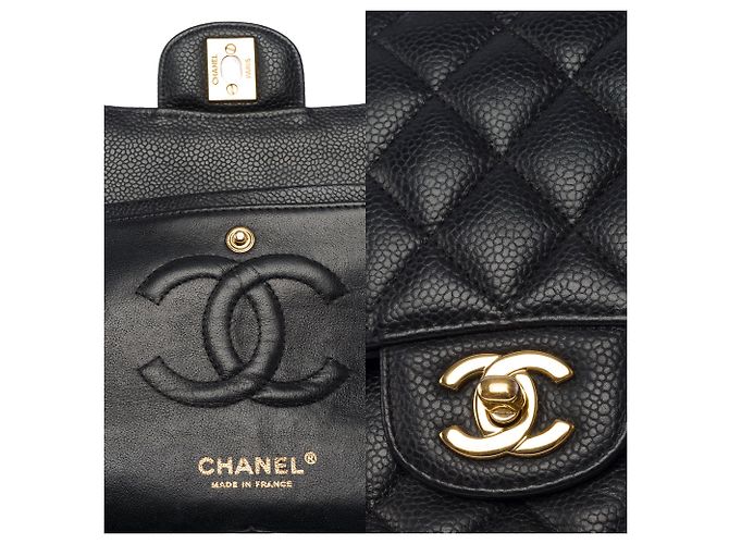 Bolsa CHANEL Timeless/Classique em Couro Preto - 103437 - vista 7