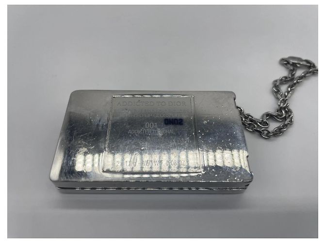 Charm per borsa Dior in acciaio argento - vista 5