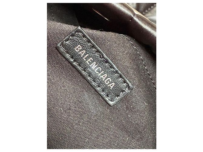 Borsa Hobo Balenciaga Monaco Chain Medium in pelle nera Nero - vista 3