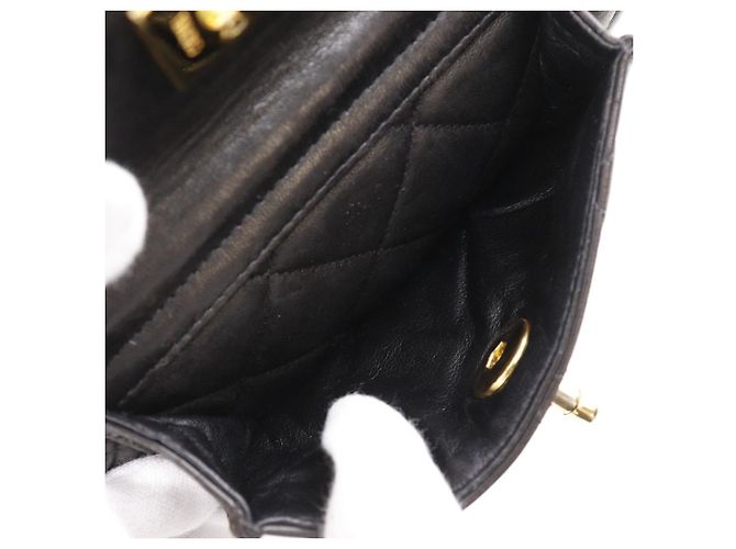 Chanel Matelassé Lammfell Rucksack Schwarz - Ansicht 10