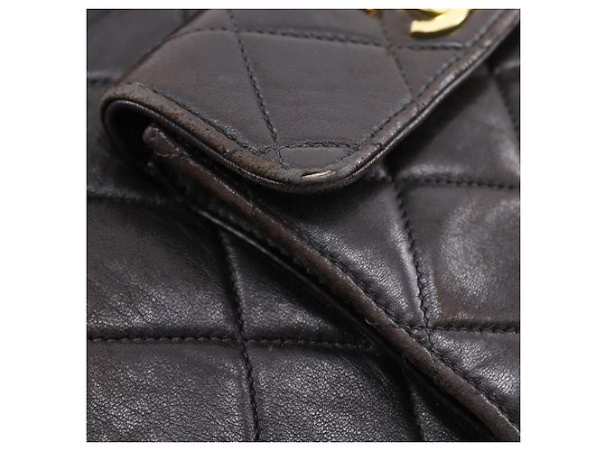 Chanel Matelassé Lammfell Rucksack Schwarz - Ansicht 15