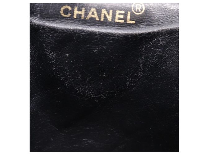 Chanel Matelassé Lammfell Rucksack Schwarz - Ansicht 19