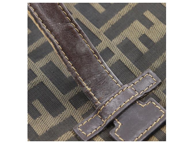 Fendi Zucca Nylon Canvas Kosmetiktasche Braun - Ansicht 15
