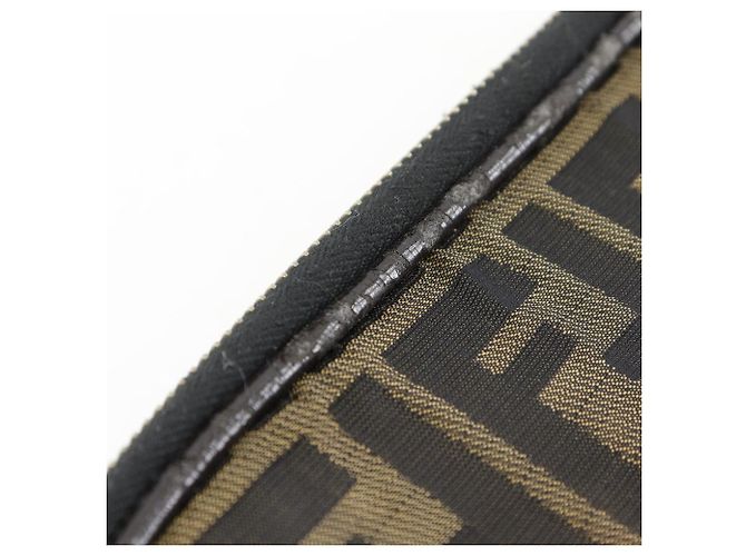 Fendi Zucca Nylon Canvas Kosmetiktasche Braun - Ansicht 17