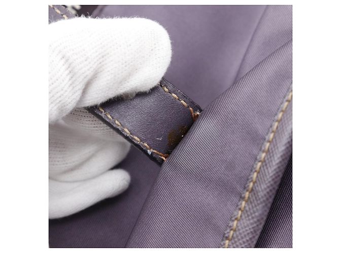 Borsa a spalla 2 in 1 in nylon e pelle BT0687 di Prada Porpora - vista 16