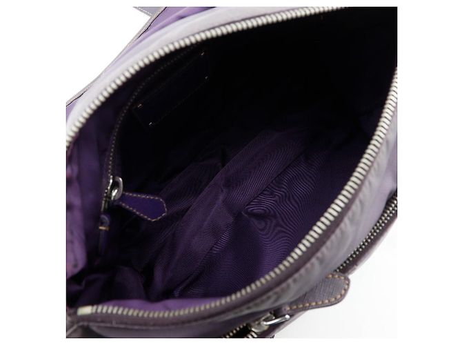 Borsa a spalla 2 in 1 in nylon e pelle BT0687 di Prada Porpora - vista 6