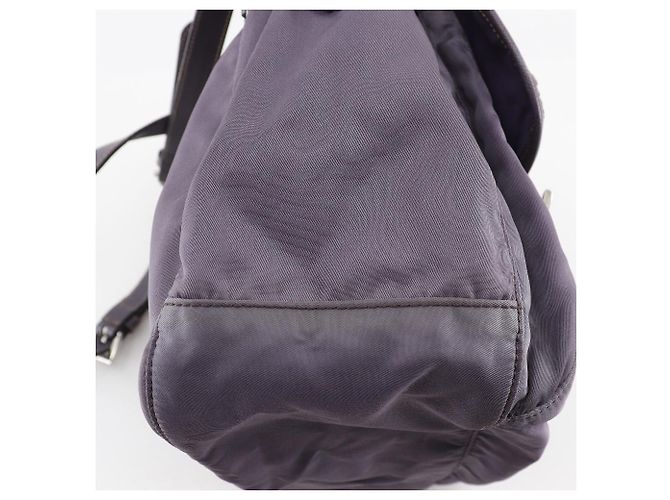 Borsa a spalla 2 in 1 in nylon e pelle BT0687 di Prada Porpora - vista 9