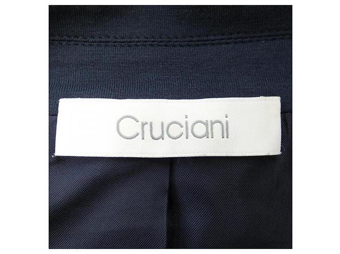 Autre Marque Giacca Cruciani Blu Scuro Blu navy - vista 4