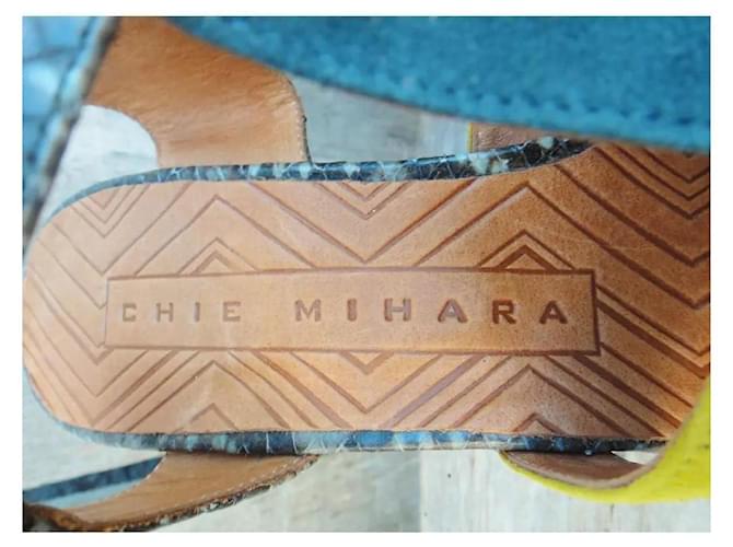 Chie Mihara Mandy wedge sandals leather python effect size 40 Multiple colors - view 8