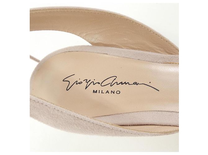 Décolleté in pelle Giorgio Armani Rosa - vista 6