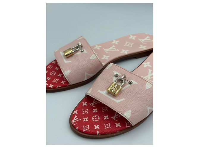 Louis Vuitton Sandalen Pink Rot - Ansicht 10