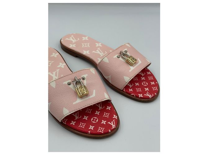 Louis Vuitton Sandalen Pink Rot - Ansicht 11