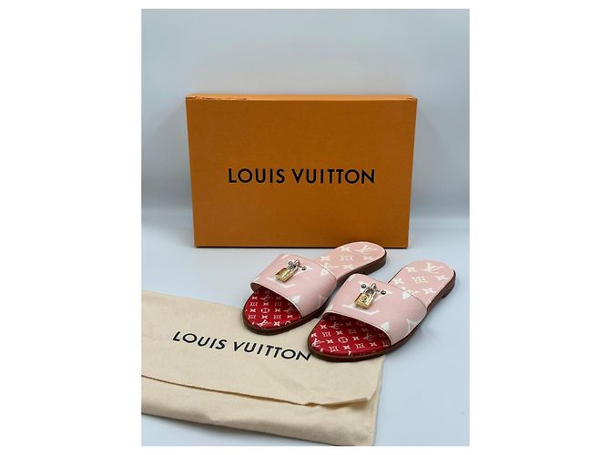 Louis Vuitton Sandalen Pink Rot - Ansicht 2