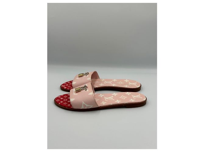 Louis Vuitton Sandalen Pink Rot - Ansicht 3