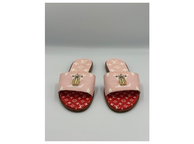 Louis Vuitton Sandalen Pink Rot - Ansicht 4