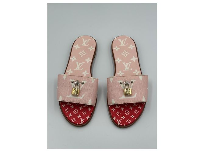 Louis Vuitton Sandalen Pink Rot - Ansicht 5
