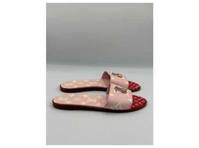Louis Vuitton Sandalen Pink Rot - Ansicht 6