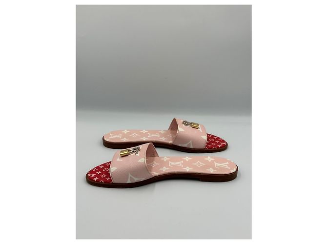 Louis Vuitton Sandalen Pink Rot - Ansicht 8