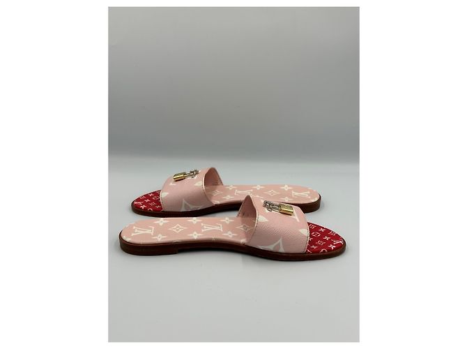 Louis Vuitton Sandalen Pink Rot - Ansicht 9