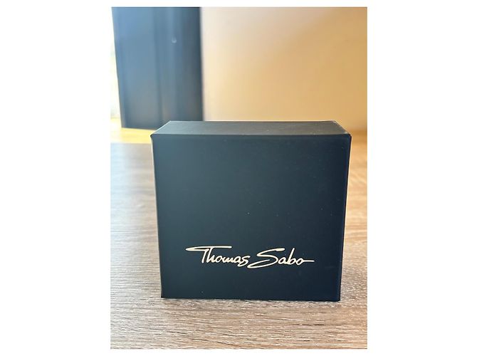 Thomas Sabo Black braided leather bracelet with silver clasp - view 7