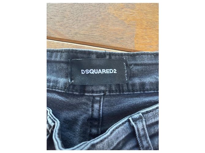 Graue Dsquared2 Jeans mit Farbklecksen und Patch Mehrfarben - Ansicht 5