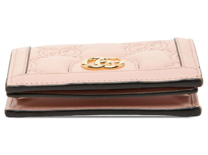 Billetera bifold acolchada con logo GG de Gucci Rosa - vista 3