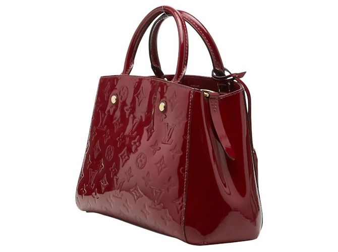 Borsa Montaigne BB in Monogram Vernis Louis Vuitton Rosa Rosso - vista 2
