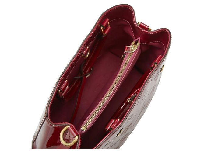 Borsa Montaigne BB in Monogram Vernis Louis Vuitton Rosa Rosso - vista 8