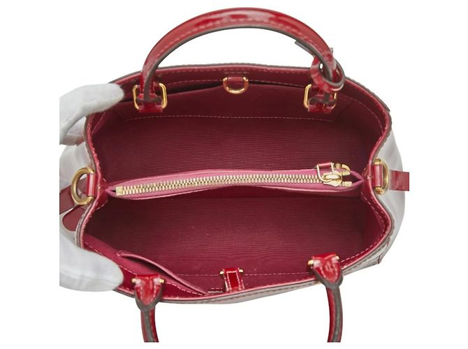 Borsa Montaigne BB in Monogram Vernis Louis Vuitton Rosa Rosso - vista 9