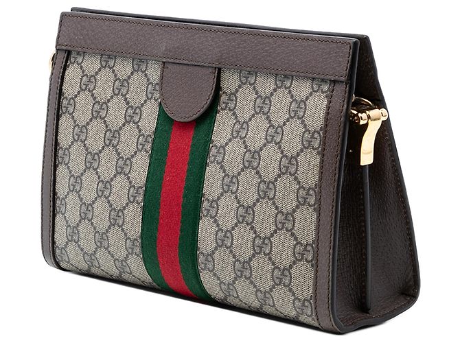 Gucci Beige Piccolo GG Supreme Web Ophidia Catena Crossbody - vista 2