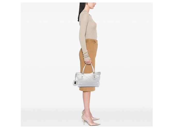 Tote Techno Tag Guccissima Blanc de Gucci - vue 7