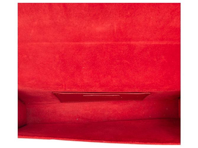 Clutch Cassandre Monogram Grain de Poudre Rosso Saint Laurent - vista 4