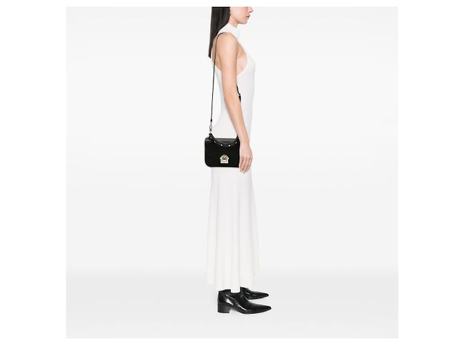 Borsa Arcade Saffiano Lux Nera di Prada Nero - view 6
