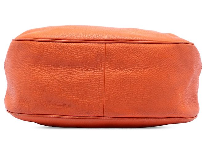Prada Hobo Arancione Vitello Daino con Zip - vista 3