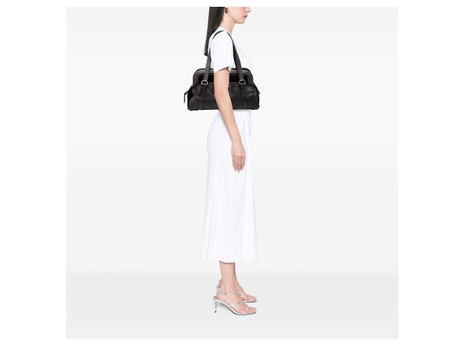 Borsa Bowling Reissue 2.55 in Caviar Nero Grande di Chanel - vista 7