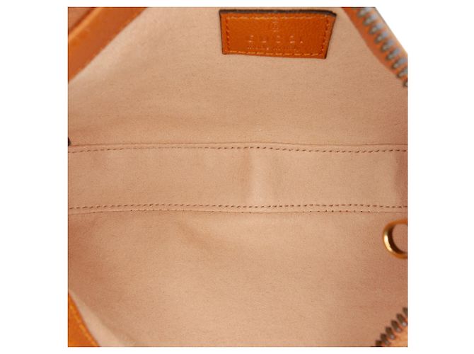 Borsa a Spalla Mini Aphrodite in Pelle Marrone Gucci - vista 4