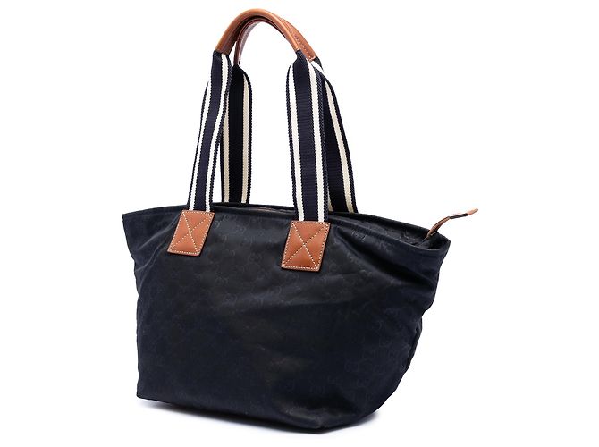 Gucci Schwarze GG Nylon Web Tote - Ansicht 2