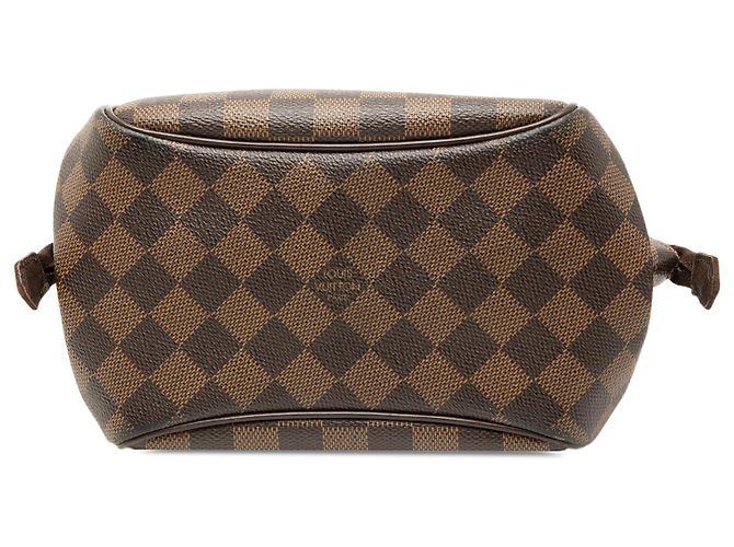 Louis Vuitton Belem PM in Damier Ebene Marrone - vista 3