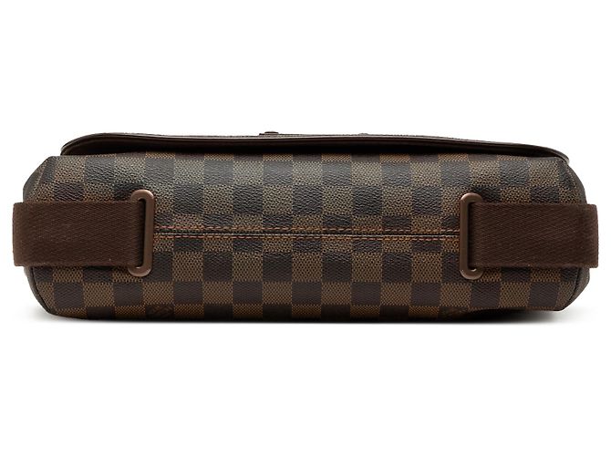 Louis Vuitton Marrone Damier Ebene Brooklyn MM - vista 3