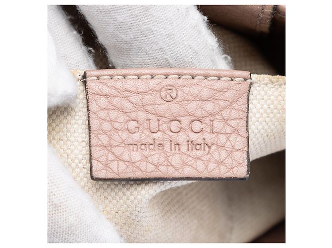 Bamboo Borsa shopper mini in pelle di vitello rosa Gucci con bambù - vista 5