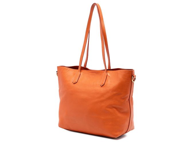 Borsa tote aperta convertibile Saffiano arancione Prada - vista 2