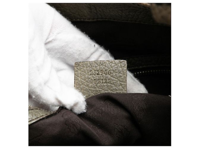 Gucci Beige Große GG Canvas Bamboo Libeccio Tote - Ansicht 6