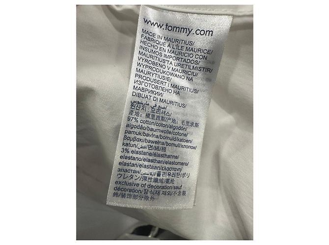 Autre Marque Camicia Tommy Jeans Bianca Slim Fit Bianco - vista 3