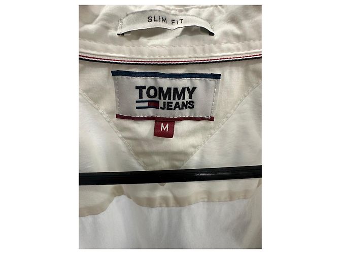 Autre Marque Camicia Tommy Jeans Bianca Slim Fit Bianco - vista 4