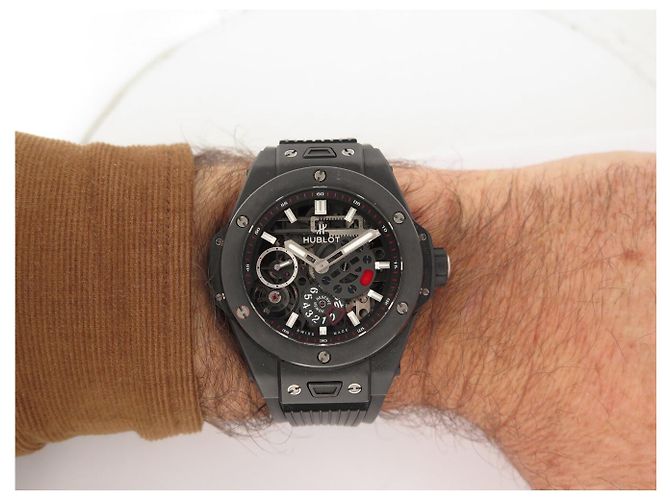 Relógio Automático Hublot Big Bang Meca 10 Black Magic 414.CI.1123.RX 45MM Preto - vista 19
