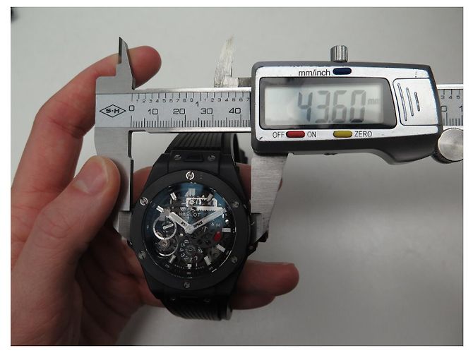 Relógio Automático Hublot Big Bang Meca 10 Black Magic 414.CI.1123.RX 45MM Preto - vista 6