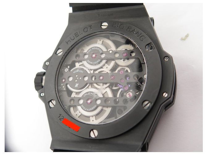 Relógio Automático Hublot Big Bang Meca 10 Black Magic 414.CI.1123.RX 45MM Preto - vista 8