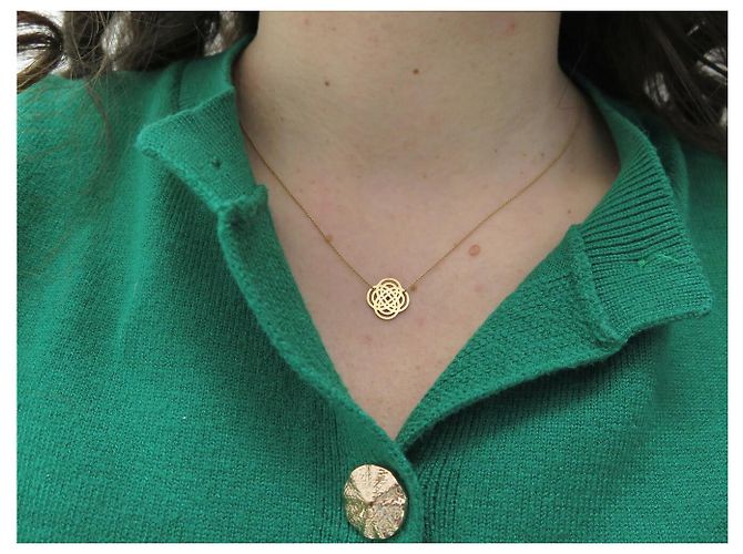 COLLANA GINETTE NY MINI PURITY ON CHAIN IN ORO GIALLO 18K D'oro - vista 9