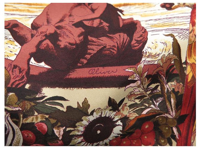 Hermès ABRIGO REVERSIBLE HERMES RARO LAS AMÉRICAS & FAUNA Y FLORA DE TEXAS 42 L Castaño - vista 13