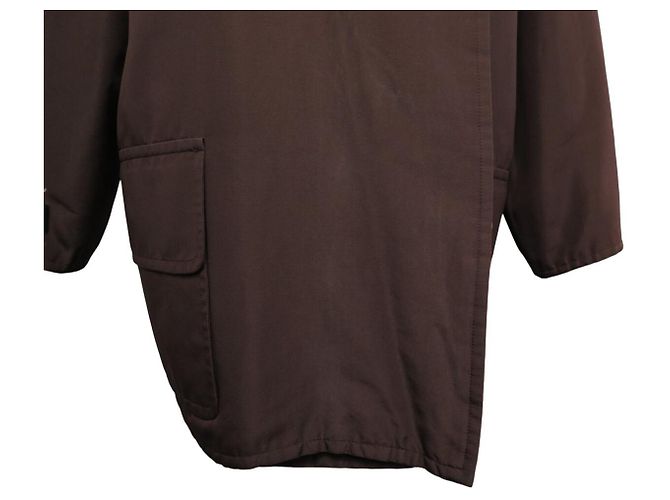 Hermès ABRIGO REVERSIBLE HERMES RARO LAS AMÉRICAS & FAUNA Y FLORA DE TEXAS 42 L Castaño - vista 19